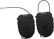 BESTYASH 2pcs Lightweight Retractable Bicycle Lock Portable Steel Cable Lock for Luggage Security Password Lock Steel Cable Luggage Locks