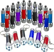 Mini LED Flashlight Keychains - 12 Pack - 2.5 Inch in Vibrant Colors