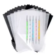 100 Sheets White Tracing Paper 100 Sheets Carbon Transfer Paper and 5 Pieces ...