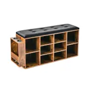 Costway 10 Cube Shoe Storage Bench