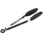 2PCS Silicone Food Tong Stainless Steel Kitchen Tongs Silicone Non-slip Cooking Clip Clamp BBQ Salad Tools Grill Kitchen Accessories