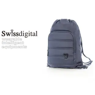 【Swissdigital 瑞士刀】質感輕便束口袋/束口後背包/後背包(灰、黑、藍色)_背包族