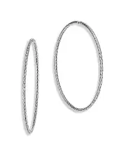 John Hardy Sterling Silver Classic Chain Extra-Large Hoop Earrings