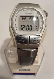 Casio Vintage LDB10L-7AV Digital Telememo 30 5 Alarm Silver Leather Watch