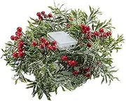 Artificial Berry Garland Light, Christmas Garland Light 20LED Berry String Xmas Battery Operated for Home