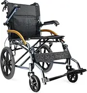 Manual Folding Wheelchair,Adults Self-Propelled Wheelchair,Transport Wheelchairs Folding Lightweight With Handbrakes,For Indoor Outdoor Home Travel (Color : B)