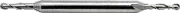 3/64" Mini Ball Nose End Mill, Double-End, HSS, 2-Flute, 3/16" Shank, by MDX