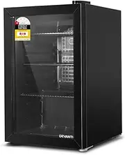 Devanti Bar Fridge, 70L Mini Fridges Organiser Refrigerator Chest Freezer Portable Small Wine Cooler Home Bedroom Car Boat Camp Office Countertop, Fast Frozen Quiet Operation Black