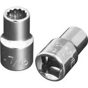 Sidchrome 7/16'' 1/2'' 12 Point Drive Socket