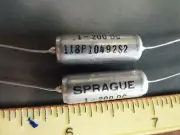 Capacitor .1mfd 200vdc Sprague 118P (5 pcs)