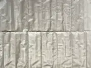 Pure Irish Linen Double Damask Tablecloth 72" Sq Clans Names Shamrock Celtic NOS