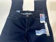 NWT Lee Women’s Jeans EASY FIT size 18 Long Skinny Leg Prussian Blue Color