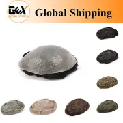 GEX Toupee Mens Hairpiece Mirage 0.04mm Thin Skin Human Hair Replacement System