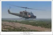 UH-1C Huey Gunship Vietnam Aviation Art Print - 16" x 24"