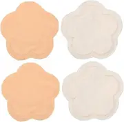 UTHCLO 2 Pairs Breast Pads Washable Pads Cotton Pads Reusable Breast Cushions Pads for Women Replaceable Breastfeeding Pads Postpartum Pads Bamboo Fiber Velvet