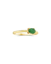 Forever Creations USA Inc. Signature Collection 14K 0.41 ct. tw. Emerald Half- Eternity Ring