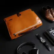 Faux Leather Laptop Bag For Macbook Air Pro Lenovo HP 13 14 15 inch Sleeve Case