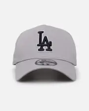 [New Era] New Era Los Angeles Dodgers 9forty A-frame Snapback Grey/black/white - Size ONE ONE Grey/Black/Whit