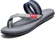 [CLSQLXYJZC] Mens Foot Correction Flip Flops, Men's Summer Breathable Plantar Fasciitis Orthopedic Toe Post Flip Flops, for Toe Flat Iron Plat Comfortable Flat Slippers