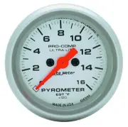 Auto Meter 2-5/8in U/L 1600 Degree Pyrometer