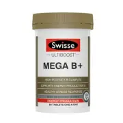 Swisse Ultiboost Mega B+ Supports Energy Production & Stress Response 60 Tablets