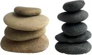 BCOATH 10pcs Hand-Painted Rocks for DIY Painting Stones Creative Smooth Stones for Artwork Random Color