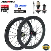AIRWOLF 20" 406/451 Carbon Folding Bike Wheelset Bicycle Rims Novatec791/792