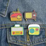 RETRO RADIO PINS, Mid Century Style Portable Radios, Tabletop and Portable