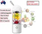 Portable Blender USB Rechargeable 400ML Fruit Juicer Smoothie Maker Travel Mug