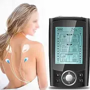 Adjustable Timer Percutaneous Electrical Nerve Stimulation and Dual-Channel Rechargeable Muscle Stimulation Device with Adjustable Pulse Massager with 36 Modes and 20 Intensity Levels,Black