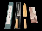 YASUKI steel TOJIRO 燕三条 Mioro-shi Deba Sashimi kitchen knife White steel 180mm