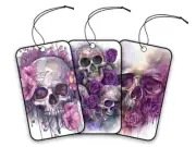 NEW LETHAL THREAT LETHAL ANGEL SKULLS 3-PACK AIR FRESHENER AF09065