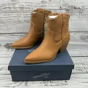 Universal Thread Kay Brown Pointed Toe Zipper Ankle Boots Womens Size 8 NWT New