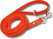 JimHodgesDogTraining Gummy Dog Leash - Orange 3/4 Inch x 6 Feet - Premium Quality Biothane Dog Leash - Great Lead for Walking, Training, Hiking and Jogging with Your Dog - Made in The USA