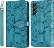 [CXTcase] for Samsung Galaxy A55 5G Case PU Leather Folio Flip Cover with Card Slots, Magnetic Wallet Phone Case for Samsung Galaxy A55 5G - Blue