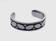 CZTR7/ 925 STERLING SILVER LADIES TOE RING / /RHODIUM PLATED