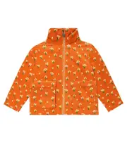 [Stella McCartney Kids] Stella McCartney Kids Floral padded cotton corduroy jacket Y 4 orange