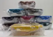 Lock & Lock Set of 10 4-Cup Nesting Rectangle Containers w/ Multi-Color Lids