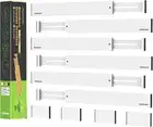 Bamboo Drawer Dividers, Drawer Separators Splitter,17-22 Inches Long Adjustable