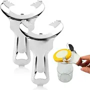 2PCS Jar Opener, Mason Jar Opener with No Lid Dents or Damage, Multi-Purpose Manual Handheld Top Remover, Bottle Opener for Canning Jars and Various Lids