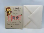 Vintage Hallmark Owl Father's Day Card Don't Give A Hoot