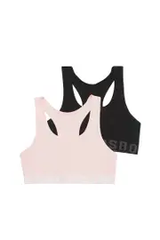 [Bonds] Bonds Girls Anti Chafe Crop 2 Pack Size: 8/10, Moisture-Wicking 8/10 Multicolor
