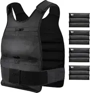 Weighted Vest,10lb/15lb/20lb Weight Vest with Reflective Stripe for Men Women Kids,Body Strength Training Weight Vest for Fitness,Workout,Running,Training