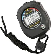Fitness Training Chronograph - Portable Running Stopwatch Portable Timing Gadget | Compact Design Digital Stopwatch Shock Resistant Stopwatch Durab