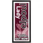 Modjo - Lady (Hear Me Tonight) Daybill Poster Framed