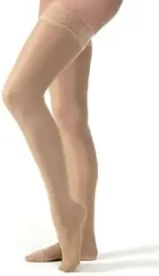 JOBST SUPPORT STOCKINGS COMPRESSION HOSE THIGH HIGH NEW Jobst UltraSheer Thigh High 30-40mmHg - White Small