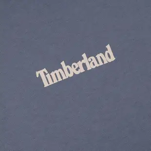 Timberland 男款灰藍色短袖印花T恤|A5UWKDH3