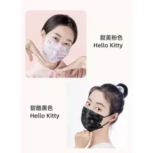 【免運當日出貨】買五送一 日本IRIS hello kitty 三麗鷗 凱蒂貓 小臉剪裁 日本口罩 3D 大耳狗 美樂蒂