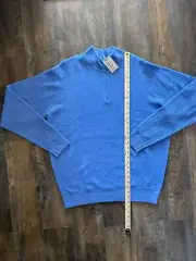 Peter Millar Harbour Quarter Zip Sweater Cashmere/Linen Men's XXL MC24S50 295$
