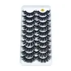 Fake Eyelashes Natural Look,3D Multi-layered Faux Mink Lashes,Fluffy-Volume Lash